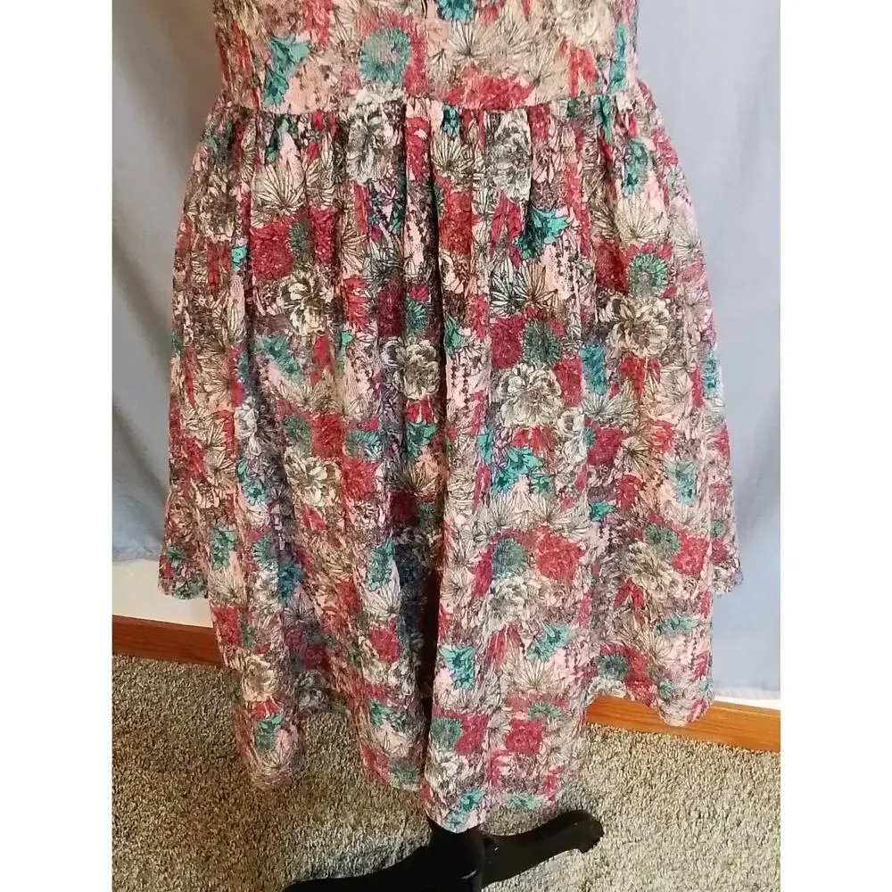 American Rag Cie  multi colored floral mini dress - Picture 6 of 8